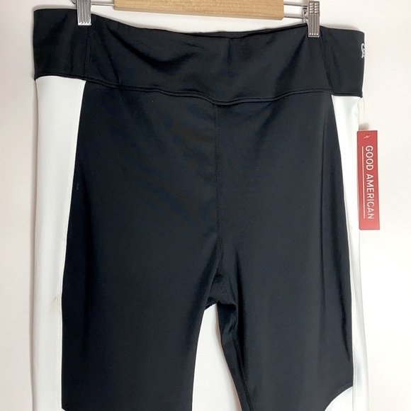 Good American black high rise colorblock leggings - Picture 3 of 8